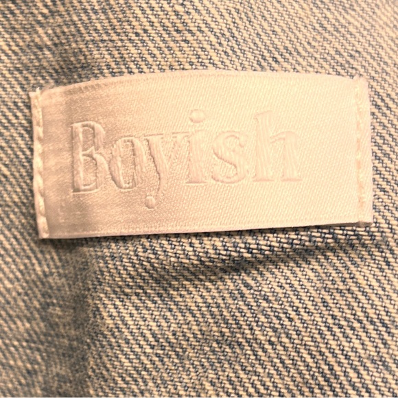 Boyish x Free People Blue Denim Joaquin Kimono Jacket Dress Small NWT - Picture 11 of 16